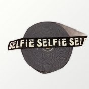 Svart resår, Selfie, 40mm bred