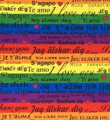 FÖRHANDSBOKNING - "I love you" Regnbågsränder/PRIDE Bomullsjersey