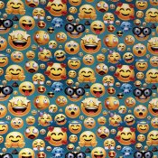 Smiley emoji, bomullsjersey