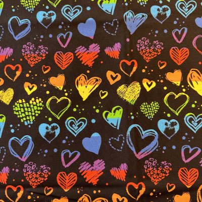 FÖRHANDSBOKNING- Rainbow hearts Canvas